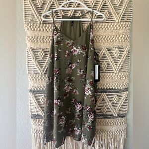 Tempted green floral dress